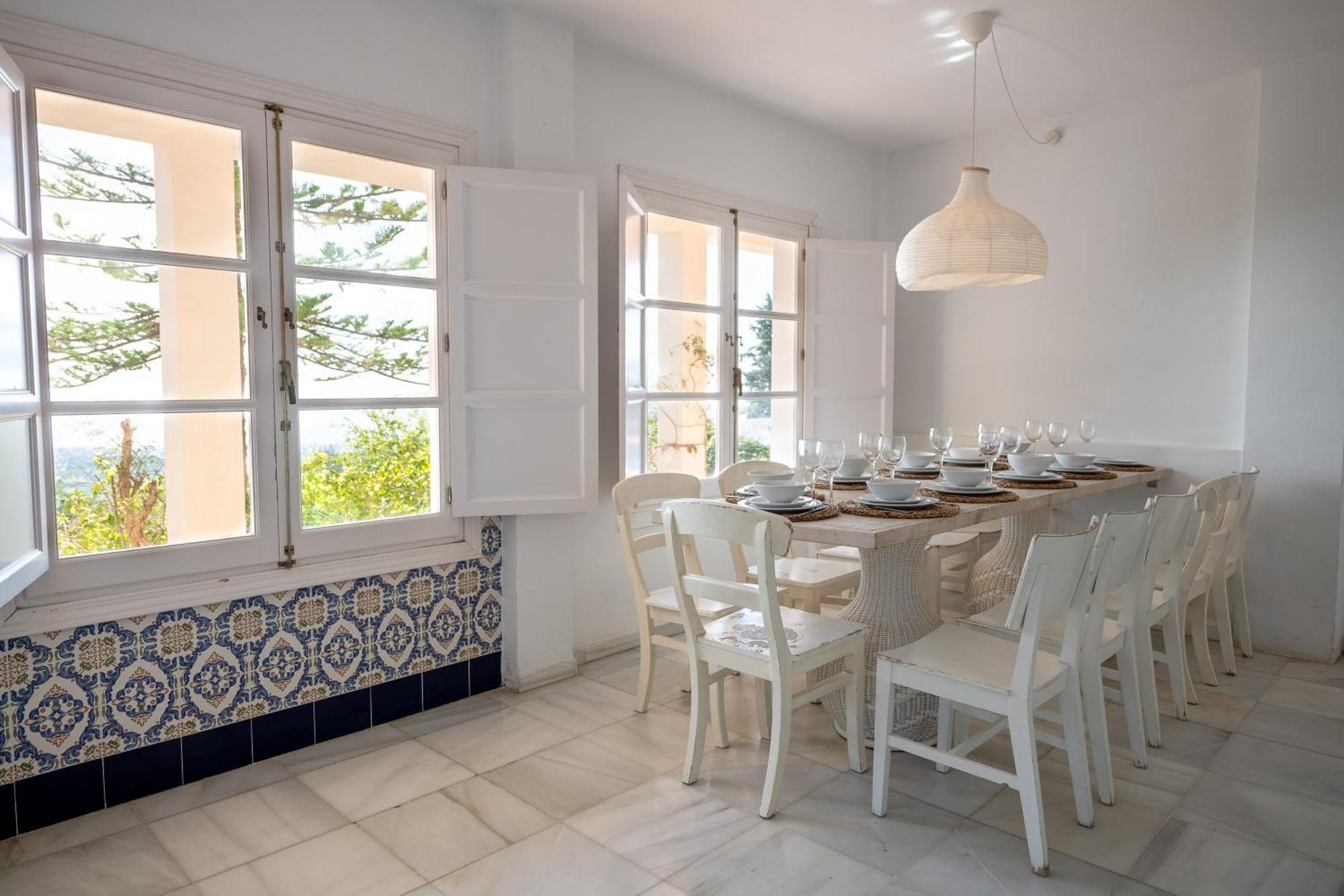 Gran villa con vistas al mar y piscina privada Málaga Esterno foto